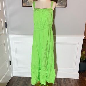 LOFT Linen Blend Maxi Dress